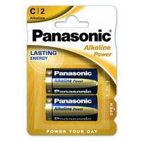 Set 2 baterii alcaline Panasonic Bronze LR14, marime C, 1.5 V