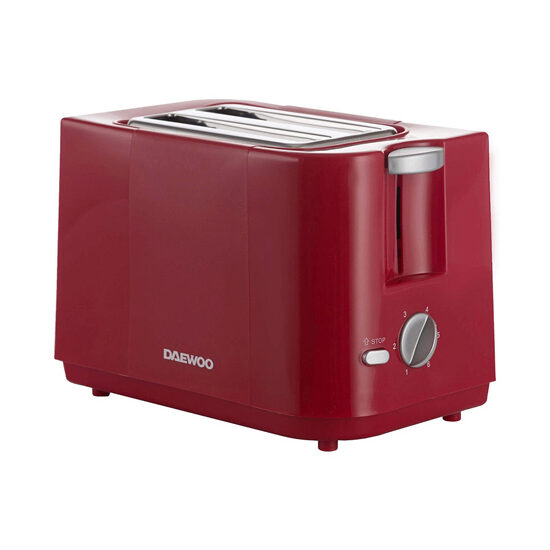 Prajitor de paine cu 6 niveluri de rumenire, 2 felii, 750 W, Rosu