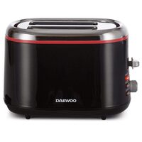 Prajitor de paine cu 7 niveluri de rumenire, 2 felii, 900 W, Negru