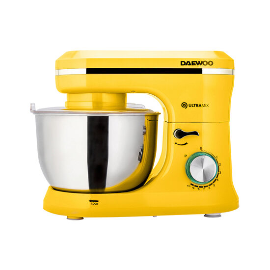Mixer cu bol de inox 4.5 l, Yellow 1600 W, 10 trepte de viteza