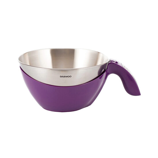 Cantar de bucatarie Plastic/Inox, 1g-5kg, 2xAA, Display led, Mov