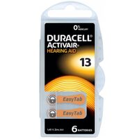 Set 6 baterii pentru aparate auditive Duracell 13
