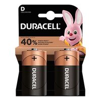 Set 2 baterii alcaline Duracell LR20, marime D, 1.5 V