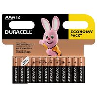 Set 12 baterii alcalineDuracell LR03, AAA, 1.5 V