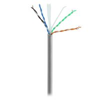 Cablu LAN UTP CAT 6, cu perechi torsadate neecranate, fir plin CCA, Lungime 305 m