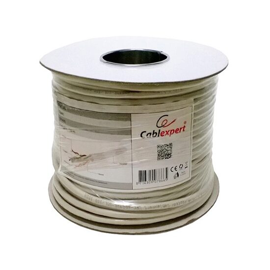 Cablu FTP, cu perechi răsucite ecranate cu folie, CAT 5E, lungime 305 m