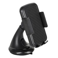 Suport universal auto pentru telefoane, fixare ventuza, Negru