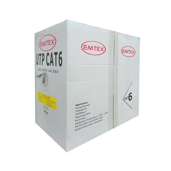 Rola cablu UTP CAT 6, cupru, 23AWG, Lungime 305 m
