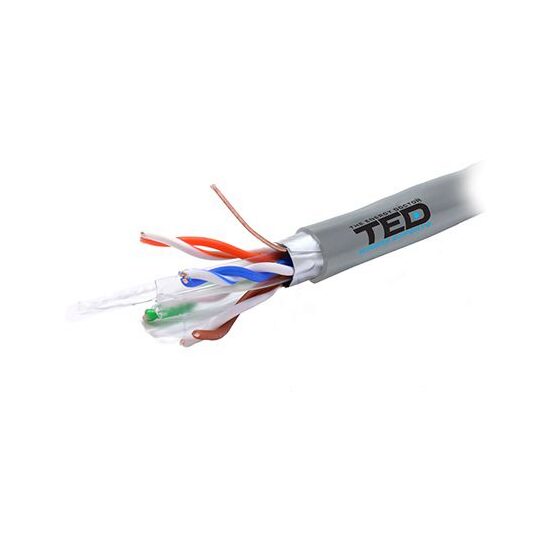 Cablu FTP, categoria 6, cupru 0.52mm, lungime 305 m