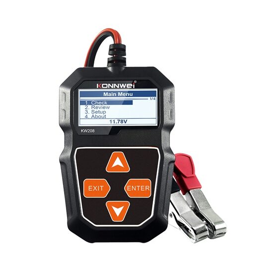 Tester baterie auto 12V pentru tensiune, rezistenta interna, capacitate pornire la rece, Ah