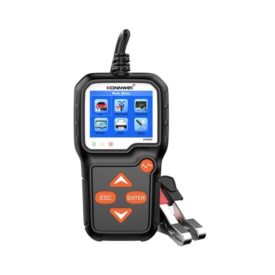 Tester baterii auto 8-16V, Gama de lucru 100-2000CCA