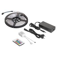 Kit banda led RGB, IP20, 3600 lm, lungime 5 m, 28 W, Controller, Telecomanda