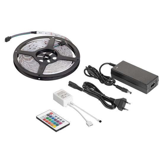 Kit banda led RGB, IP20, 3600 lm, lungime 5 m, 28 W, Controller, Telecomanda