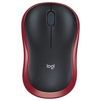 Mouse wireless optic, Logitech Negru/Rosu, rezolutie 1000 dpi