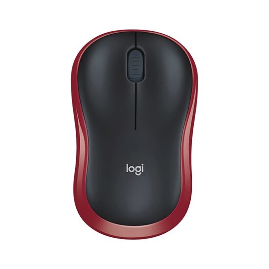 Mouse wireless optic, Logitech Negru/Rosu, rezolutie 1000 dpi