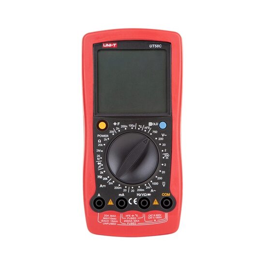Multimetru digital UT58C, masurare Tensiune si curent DC/AC, Rezistenta, testare diode si continuitate