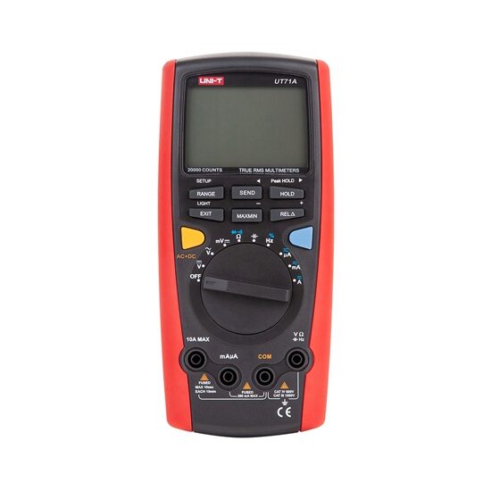 Multimetru digital UT71A, masurare Tensiune si curent DC/AC, Rezistenta, testare diode si continuitate, frecventa