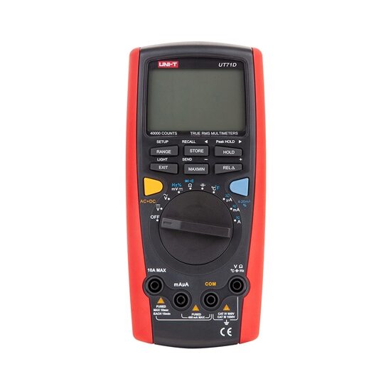 Multimetru digital UT71D, masurare Tensiune si curent DC/AC, Rezistenta, testare diode si continuitate, frecventa
