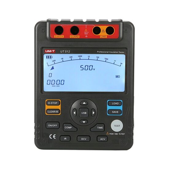 Megohmetru pentru masurarea rezistentei de izolatie UT512, 2500 V