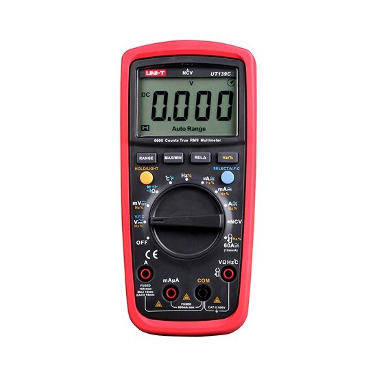 Multimetru digital UT139C, masurare Tensiune si curent DC/AC, diode, continuitate, Capacitate, Frecventa