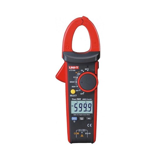 Multimetru tip clampmetru UT216A, 600 A AC, 1000 V DC/AC