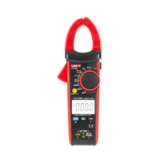 Multimetru tip clampmetru UT216B, 600 A AC, 1000 V DC/AC