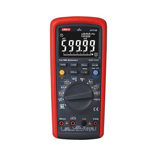 Multimetru digital industrial UT171B, Tensiune si curent DC/AC, Rezistenta, testare diode si continuitate, Capacitate
