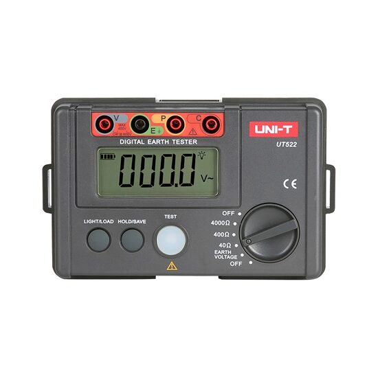 Multimetru pentru masurarea rezistentei de impamantare UT522, Metoda cu 2 sau 3 fire