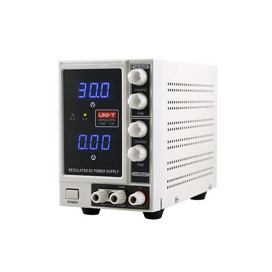 Sursa laborator, Tensiune de ieșire 0-30 V, Curent 0-3 A, Alimentare 220 V AC, Protectie suprasarcina si supratensiune
