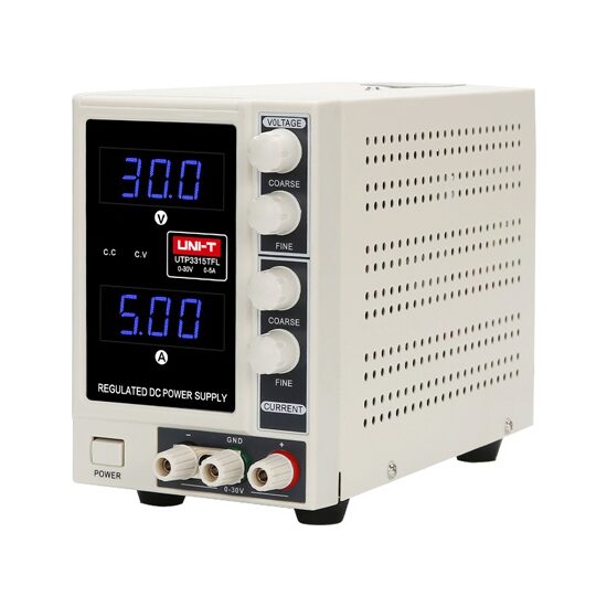 Sursa laborator, Tensiune de ieșire 0-30 V, Curent 0-5 A, Alimentare 220 V AC, Limitare curent, 240 x 160 x 105 mm