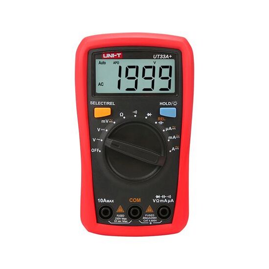 Multimetru digital  UT33A, 10 A AC/DC, 600 V AC/DC
