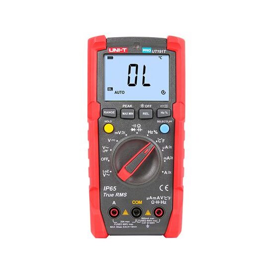 Multimetru digital  industrial UT191T, 20 A AC/DC, 600 V AC/DC