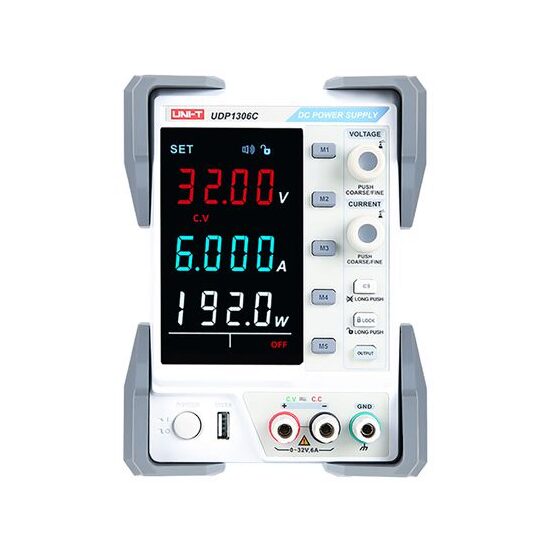 Sursa pentru laborator, Tensiune ieșire 0-32 V, Curent 0-6 A, Alimentare 220 V AC, Protecție la scurtcircuit și suprasarcina, 136 x 194 x 327 mm
