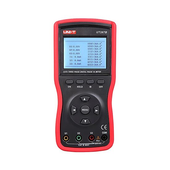 Multimetru digital trifazat UT267B, 45-65 Hz, 600 V, putere, unghi defazaj, frecventa