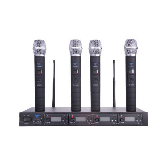 Statie cu 4 microfoane, 100 de canale, Antena incorporata, banda UHF, Control PLL stabilitate frecventa