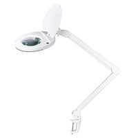 Lupa cu lampa led, 5x, 5 inch, 8 W, prindere de masa