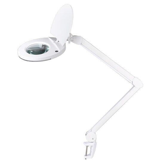 Lupa cu lampa led, 5x, 5 inch, 8 W, prindere de masa