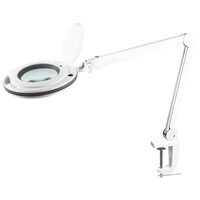 Lupa cu lampa led, 5x, diametru 5 inch, 10 W, 6500 K, prindere de masa