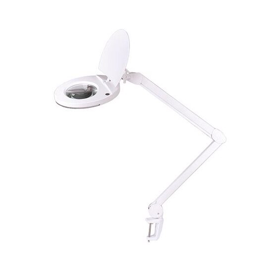 Lupa cu lampa led, 5x, diametru 5 inch, 8 W, 6500 K, 760 lm, prindere de masa
