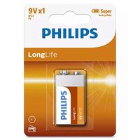 Baterie Philips Longlife, 9V, 6F22