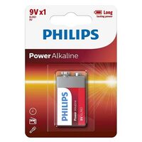 Baterie Philips Power Alcalin, 9V, 6LR61