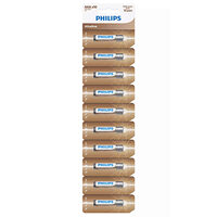 Set 10 baterii Philips LR03, AAA, Alcaline