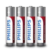 Set 4 baterii Philips LR03, AAA, Power Alcalin