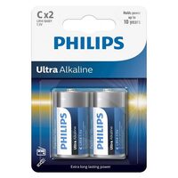 Set 2 baterii Philips LR14, Ultra Alcaline