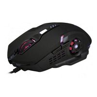 Mouse gaming cu fir, lumina led, 6 butoane, Rezoluție 2600 dpi, USB 2.0