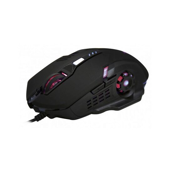 Mouse gaming cu fir, lumina led, 6 butoane, Rezoluție 2600 dpi, USB 2.0