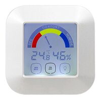 Statie meteo cu afisaj digital, Interior, 87×87×20 mm, Temperatura, Umiditate, 0°C pana la 50°C