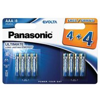 Set 8 baterii Panasonic LR03, AAA, Longlife Alcalin