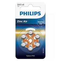 Set 6 Baterii auditive zinc aer Philips ZA13