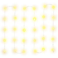 Instalatie luminoasa 30 mini led, Alb Cald, lungime 3 m, IP20, baterie 2xAA